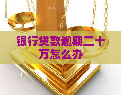 银行贷款逾期二十万怎么办