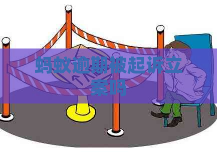 蚂蚁逾期被起诉立案吗