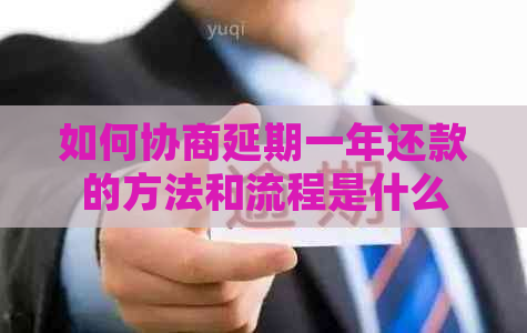 如何协商延期一年还款的方法和流程是什么