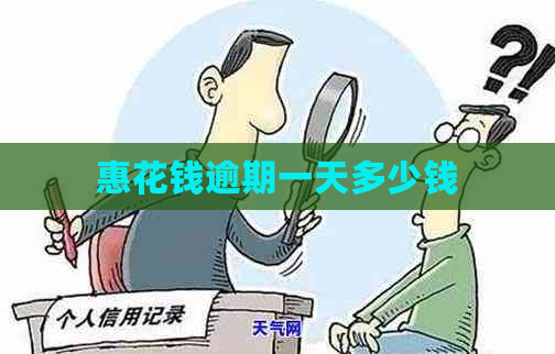 惠花钱逾期一天多少钱