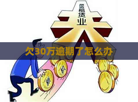 欠30万逾期了怎么办