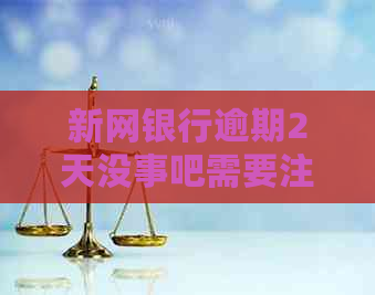 新网银行逾期2天没事吧需要注意什么