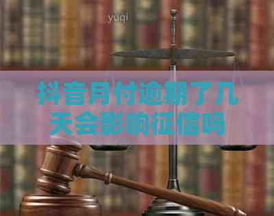 抖音月付逾期了几天会影响吗