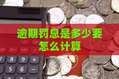 逾期罚息是多少要怎么计算