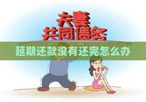 延期还款没有还完怎么办