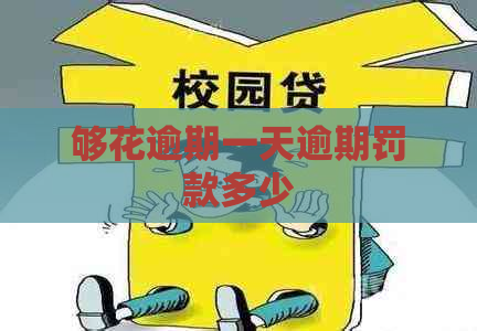 够花逾期一天逾期罚款多少
