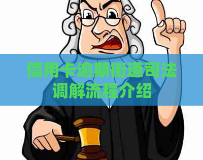 信用卡逾期街道司法调解流程介绍
