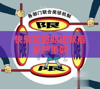 快易花逾期还款后果严重吗