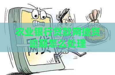 农业银行贷款网捷贷逾期怎么处理