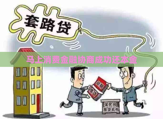 马上消费金融协商成功还本金