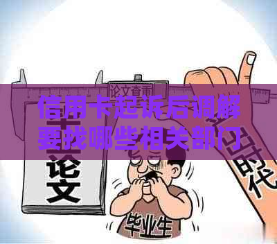 信用卡起诉后调解要找哪些相关部门