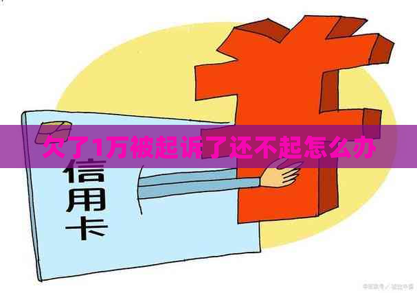 欠了1万被起诉了还不起怎么办
