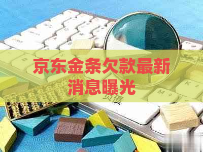 京东金条欠款最新消息曝光