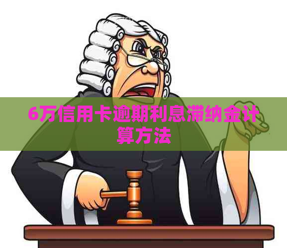6万信用卡逾期利息滞纳金计算方法