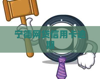 宁德网贷信用卡逾期