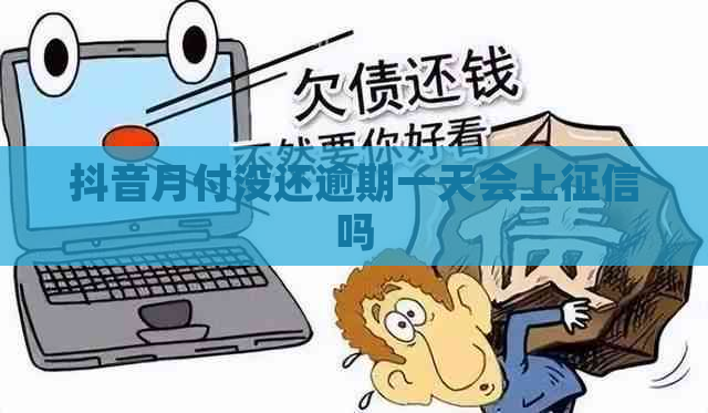 抖音月付没还逾期一天会上吗