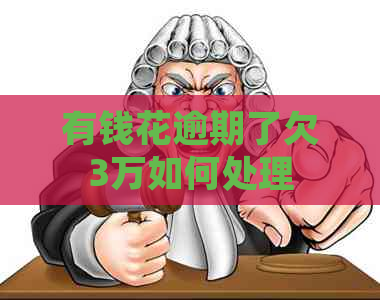 有钱花逾期了欠3万如何处理