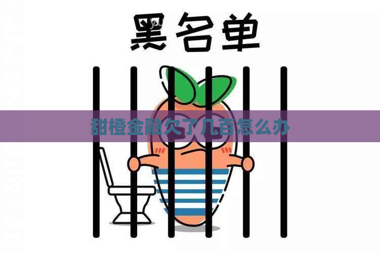 甜橙金融欠了几百怎么办