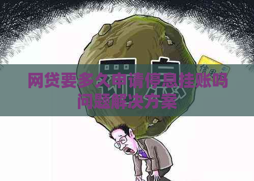 网贷要多久申请停息挂账吗问题解决方案