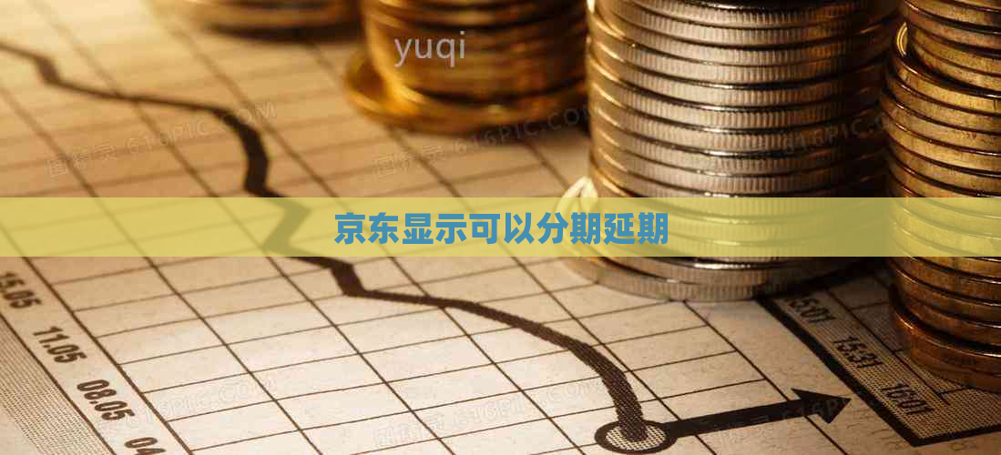 京东显示可以分期延期