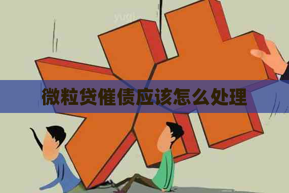 微粒贷催债应该怎么处理