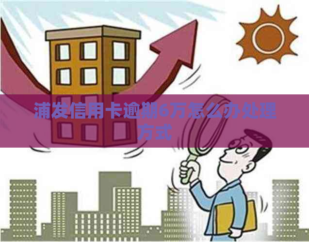浦发信用卡逾期6万怎么办处理方式