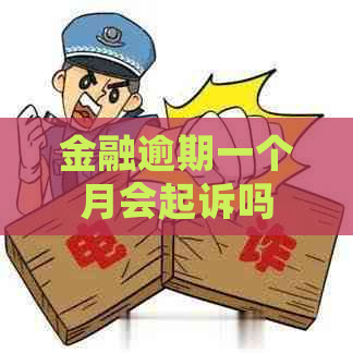 金融逾期一个月会起诉吗