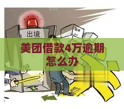 美团借款4万逾期怎么办
