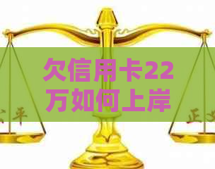 欠信用卡22万如何上岸