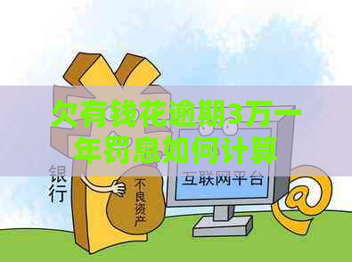 欠有钱花逾期3万一年罚息如何计算