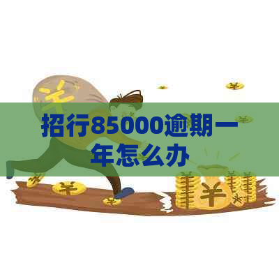招行85000逾期一年怎么办
