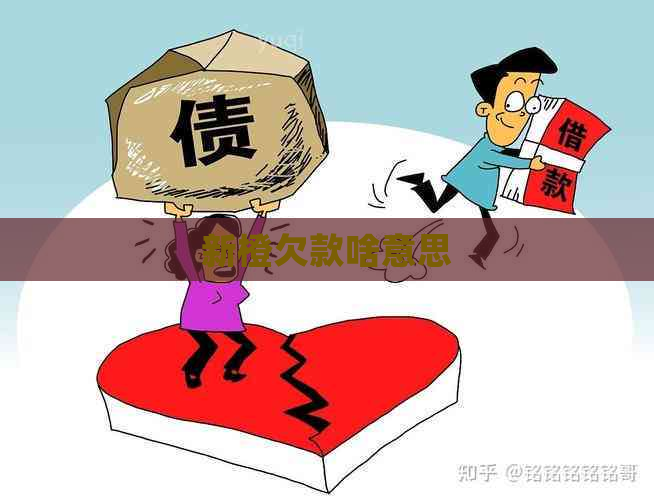 新橙欠款啥意思