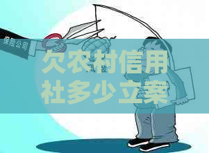 欠农村信用社多少立案