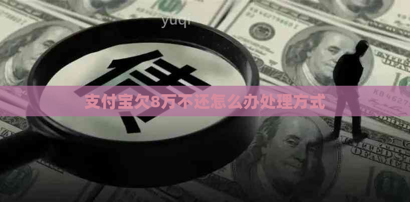 支付宝欠8万不还怎么办处理方式