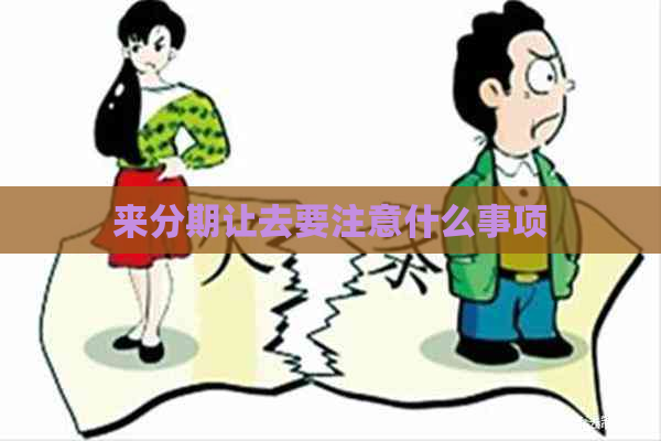 来分期让去要注意什么事项