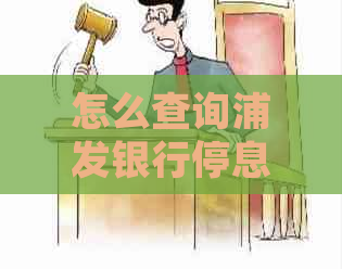 怎么查询浦发银行停息挂账流程