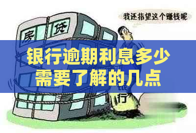 银行逾期利息多少需要了解的几点