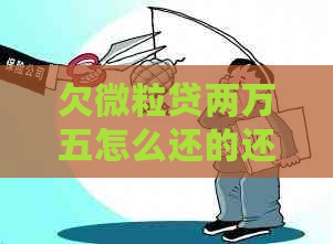 欠微粒贷两万五怎么还的还款方式有哪些