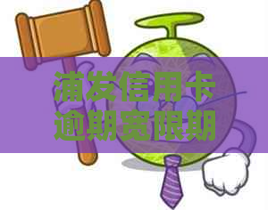 浦发信用卡逾期宽限期6个月怎么办