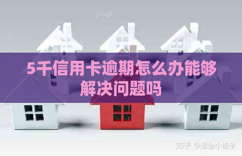 5千信用卡逾期怎么办能够解决问题吗