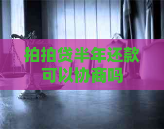 半年还款可以协商吗