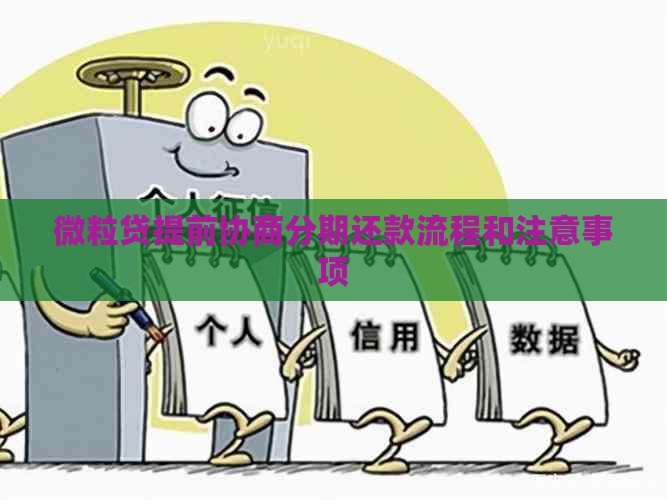 微粒贷提前协商分期还款流程和注意事项