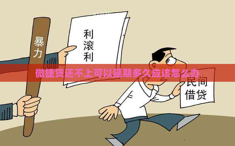 微捷贷还不上可以延期多久应该怎么办