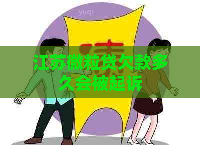 江苏微粒贷欠款多久会被起诉