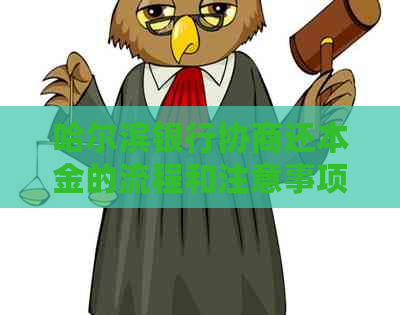 哈尔滨银行协商还本金的流程和注意事项