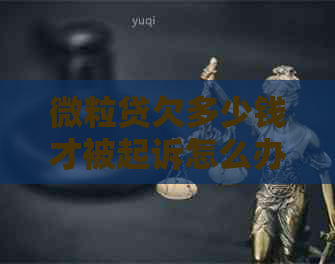 微粒贷欠多少钱才被起诉怎么办