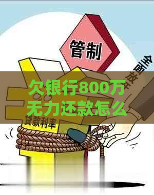 欠银行800万无力还款怎么办