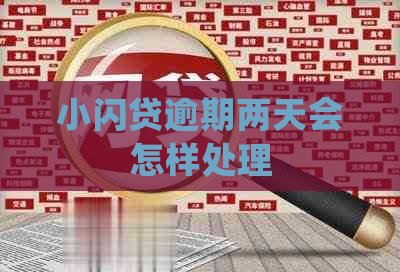 小闪贷逾期两天会怎样处理