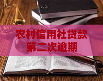 农村信用社贷款第二次逾期