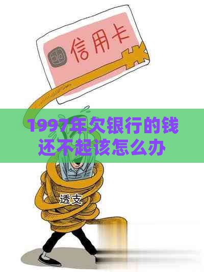 1997年欠银行的钱还不起该怎么办